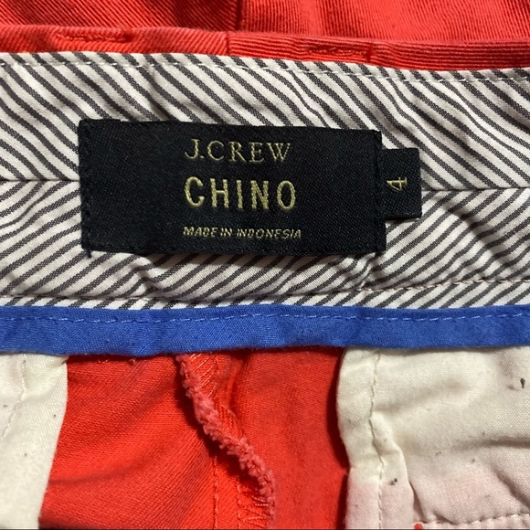 J Crew Salmon Cotton 4” Chino Shorts - Picture 3 of 4